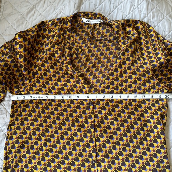 ZARA Abstract 70’s Tunic Midi Dress F/W 2022 - Picture 7 of 9